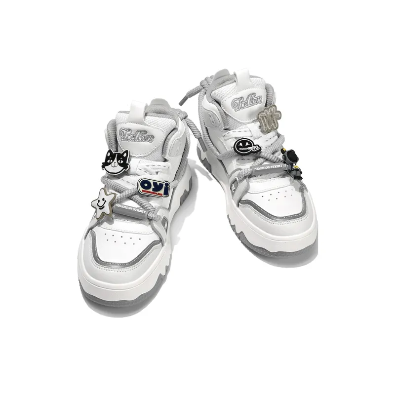 TCELLARS Warm Cushioning Wear-Resistant Lightweight Height Increasing High-Top Skateboard Shoes Unisex Exclusive Box-4