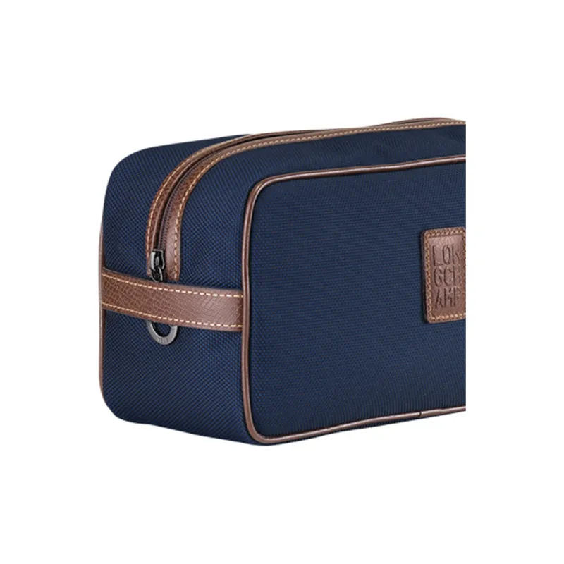 LONGCHAMP Boxford Canvas Canvas Bag Toiletry Bag Unisex Blue-4