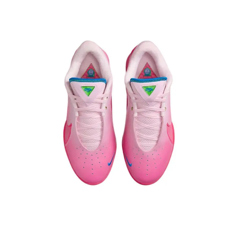 Nike LeBron 22 Anti Slip Wear Resistant Low Top Basketball Shoes Men's Pink-2