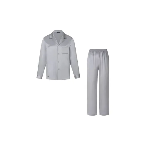 SILKY MIRACLE Pajama Set Men's Elegant Gray