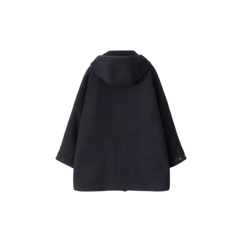 NOTHING WRITTEN FW24 Hanson Hoodie Parka Coats Women's Dark Navy/Dark Blue-1