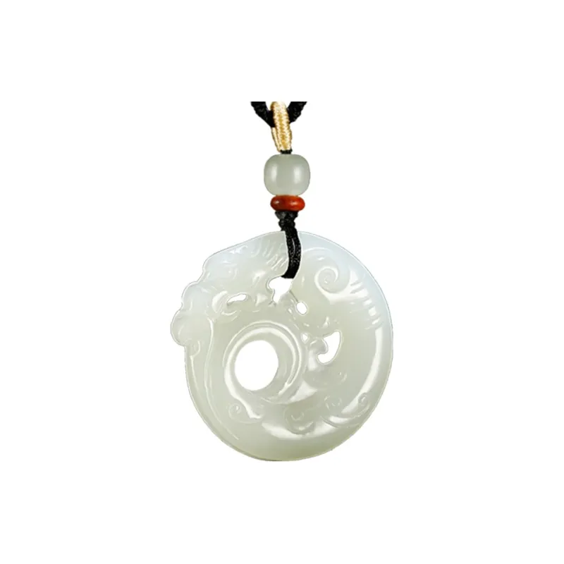 Jade Said Hetian Jade Pendants Pale Greenish White Jade Unisex-0
