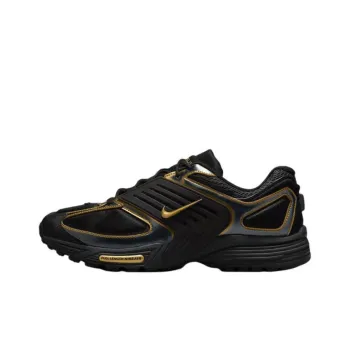 Nike Air Pegasus Wave Anti Slip Wear Resistant Low Top Running Shoes Men's Black Gold