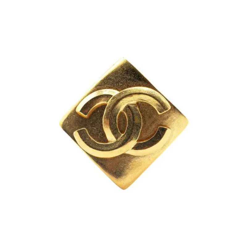 CHANEL 1996 Diamond shaped Cc Brooch-0