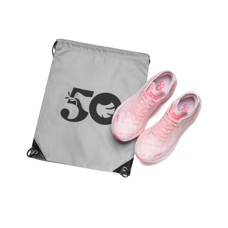 50 Cushioning, Breathable, Impact Resistant Low Top Marathon Running Shoes Unisex Silver Red Pink Peach-2