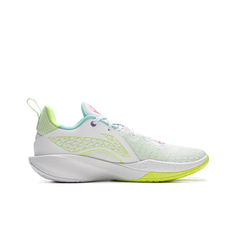 LiNing Speed Ling 2 Cushioned Slip Resistant Breathable Rebound Low Top Basketball Shoes Men's Standard White-1