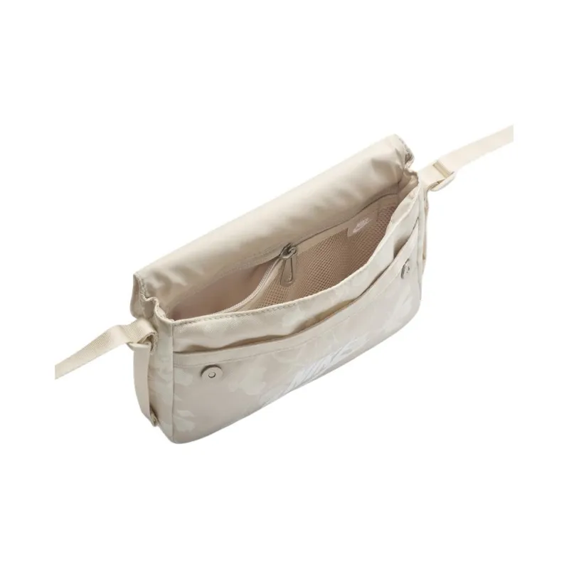 Nike Sportswear Fabric Crossbody Bag Women's Light Earth Umber & Sail White-3