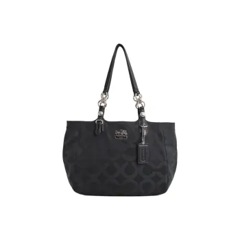COACH Mia Canvas Canvas Bag Tote Bag Shopping Bag Handbag Shoulder Bag Women's Black