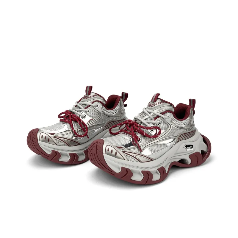 NEXT IMPULSIVE Babylon Series Low Top Chunky Sneakers Unisex Ancora Red-3