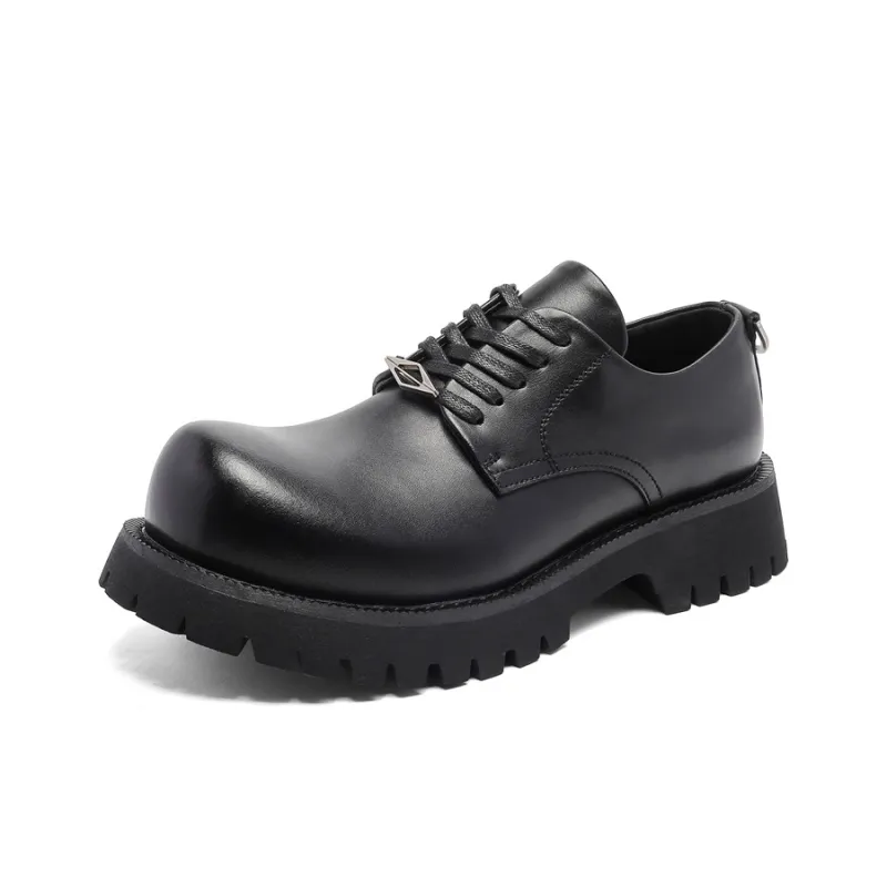 Chi Wolf Height Increasing Low Top Casual Shoes Men's Black-1