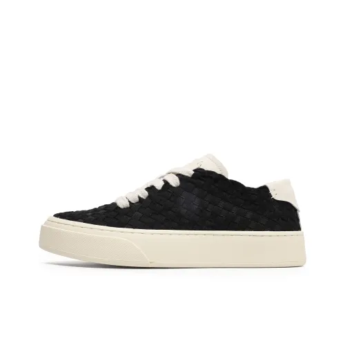 Hong Kong Meng Abrasion Resistant Breathable Height Increasing Low Top Skateboard Shoes Unisex Black