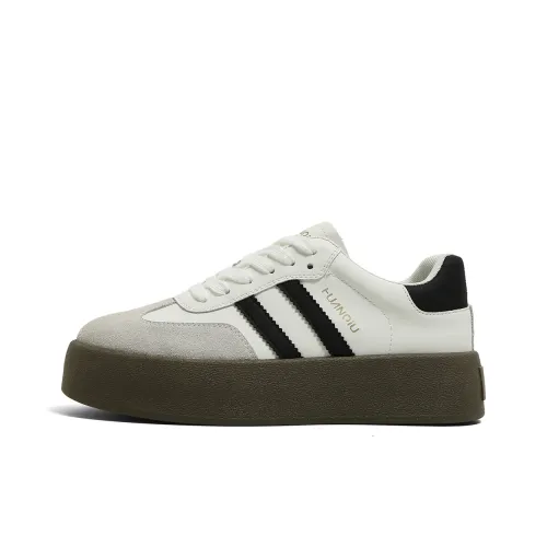 HUANQIU Anti Slip And Wear Resistant Height Increasing Low Top Skateboard Shoes Women's