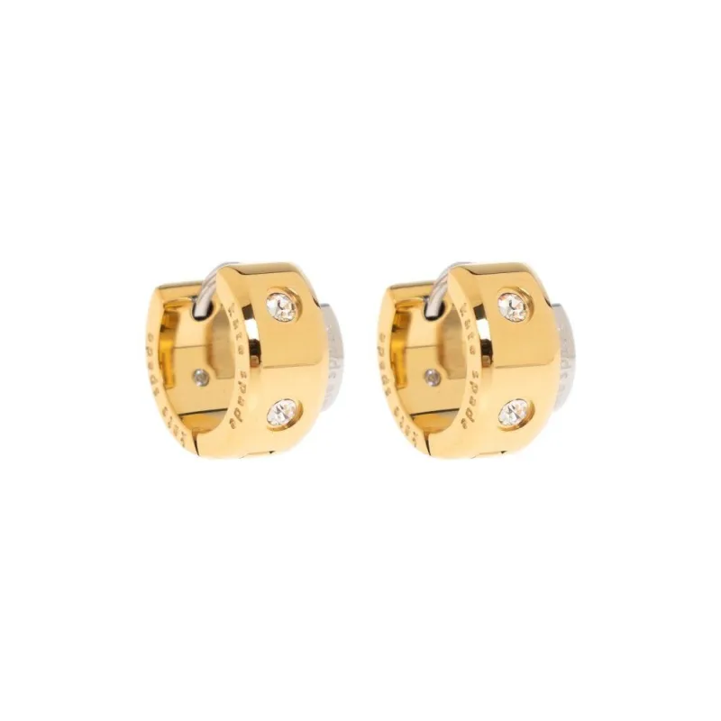Kate Spade Set In Stone Double Huggies Hoop Earrings-0