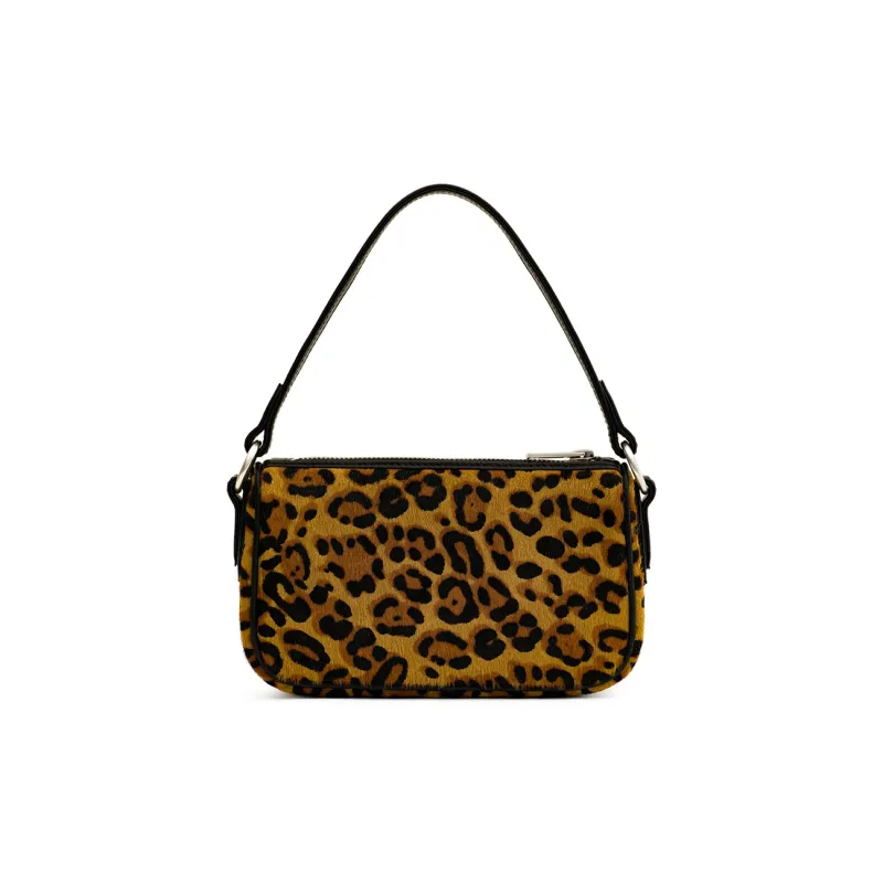 SMFK Cowhide Handbag Regular Women's Original Leopard Print-2