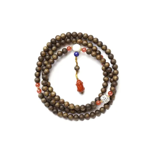 FANGYUANXIAOFU Oriole's Song, Green Kyara Precious Wood Bracelets Unisex