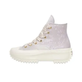 Converse Run Star Hike Wear Resistant Slip Resistant High Top Casual Shoes Unisex Purple