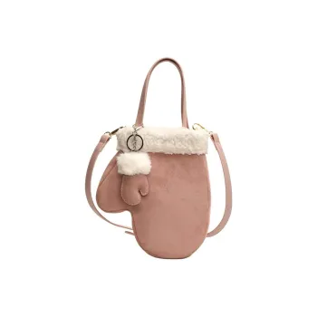 LUVISTRUE PU Matte Handbags Shoulder Bag Crossbody Bag Regular Women's Pink/Brown