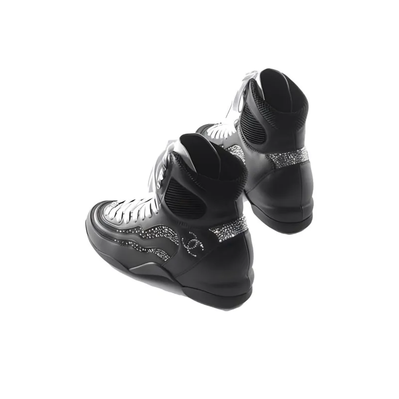 CHANEL Cushioning Wear Resistant High Top Casual Shoes Women's-3