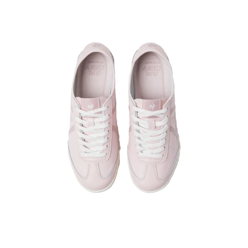 Le Coq Sportif Popolar Classic Anti Slip Wear Resistant Low Top Casual Shoes Women's Pink-2