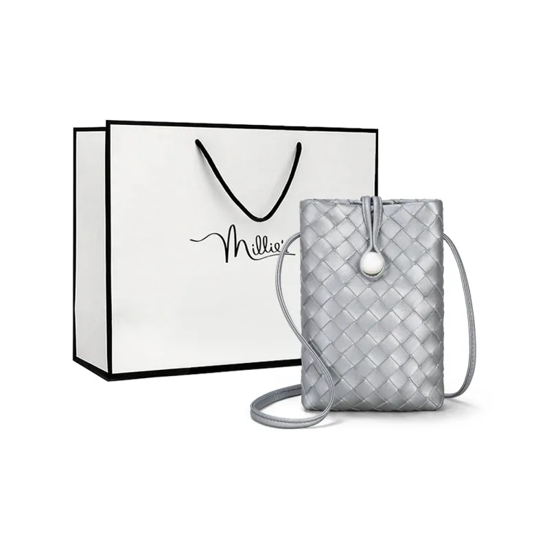 MILLIE'S Cow Leather With Synthetic Leather Underarm Shoulder Bag, Crossbody Bag Trumpets Women's Ecru-6