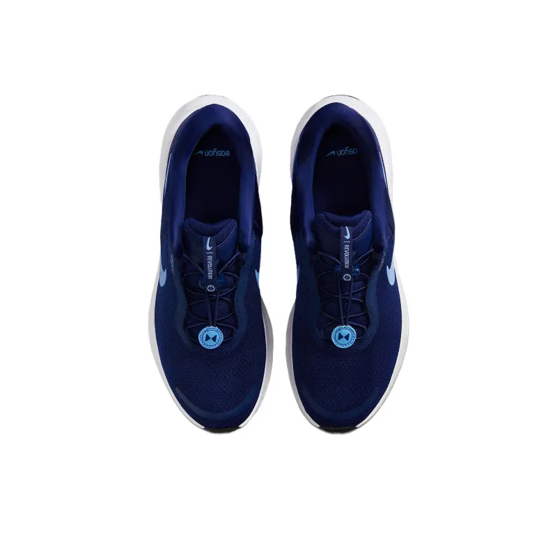 Nike Revolution 7 EasyOn Blue Void White Black University Blue-2