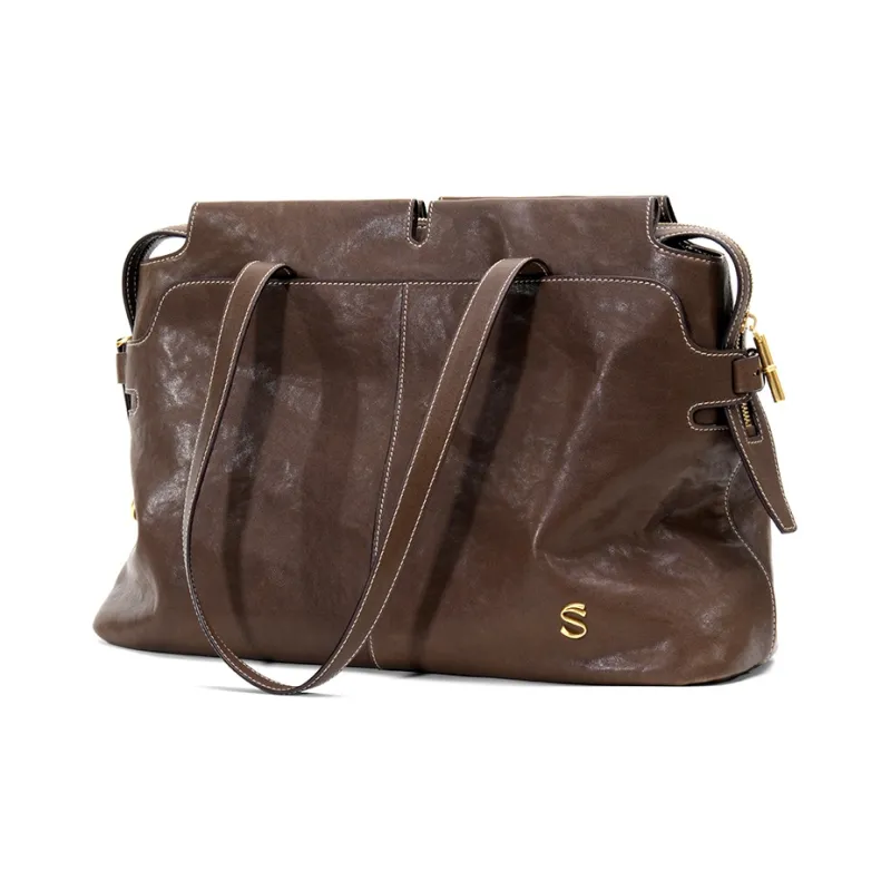 FIEDLE&SISSI Vegetable Tanned Cow Leather Wild Collection Carry on Shoulder Bag Regular Women's Multicolor-9