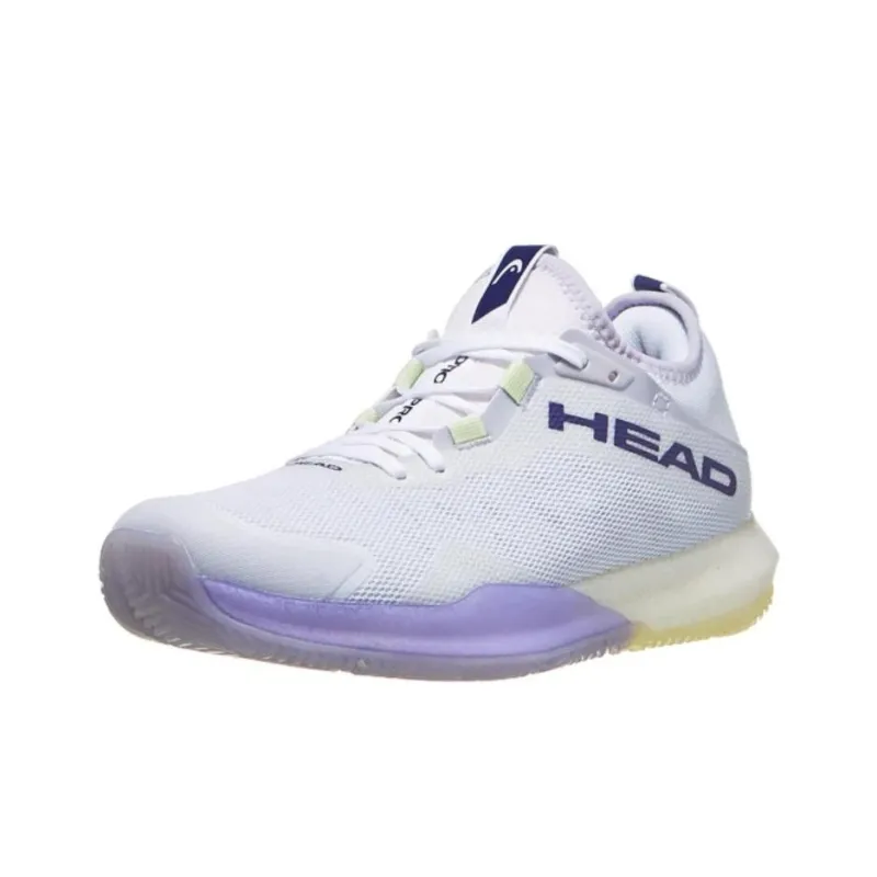 HEAD Breathable Low Top Tennis Shoes Women's White Light Purple-2