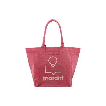 ISABEL MARANT Cotton Tote Bag Shopping Bag Shoulder Bag Handbag Women's Pink