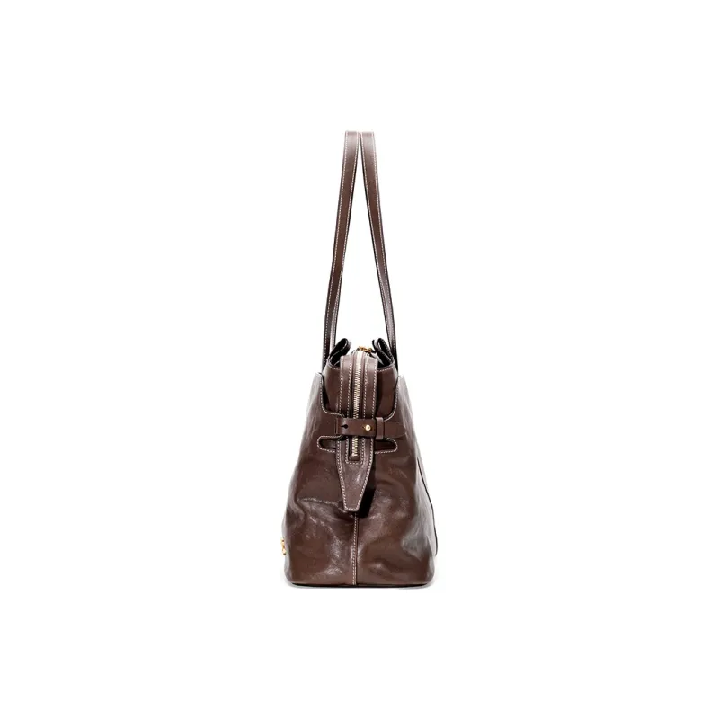 FIEDLE&SISSI Vegetable Tanned Cow Leather Wild Collection Carry on Shoulder Bag Regular Women's Multicolor-6