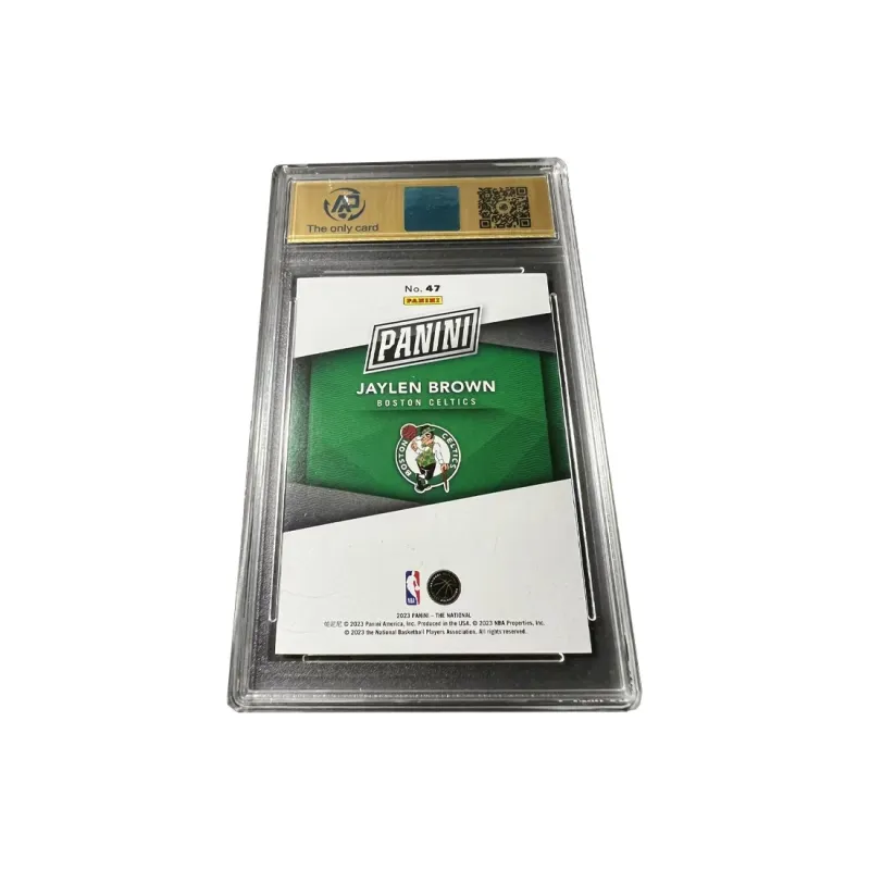 PANINI Celtic Team Jaylen Brown Dots Holographic Card 99 Edition High Grade Star Card Rare Card Graded Cards 1 Piece-1