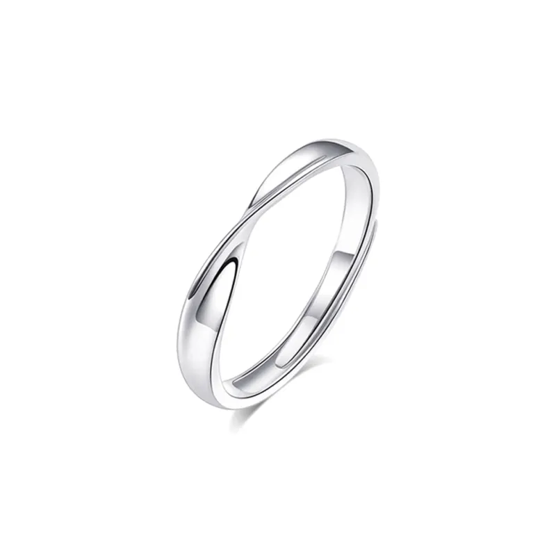 KUMET Sterling Silver Rings Unisex Couple Couple Rings-5