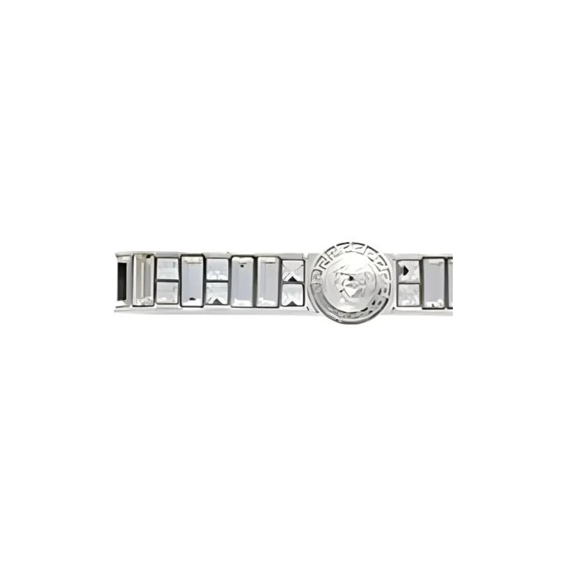 VERSACE Gianni Ribbon Crystal Cuff Ring-2