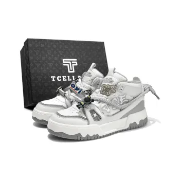 TCELLARS Warm Cushioning Wear Resistant Lightweight Height Increasing High Top Skateboard Shoes Unisex Exclusive Box