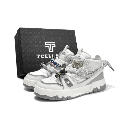 TCELLARS Warm Cushioning Wear Resistant Lightweight Height Increasing High Top Skateboard Shoes Unisex Exclusive Box