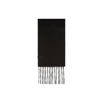 MaxMara Cashmere Knit Scarves Women's Black/Camel