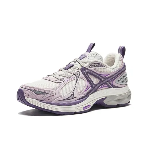 Anta Anti Slip And Wear Resistant Coverage Low Top Casual Shoes Women's White Pink Purple