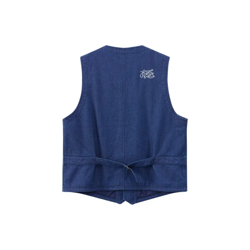 ONIARAI Stick Series Vest Men's Denim Blue-1