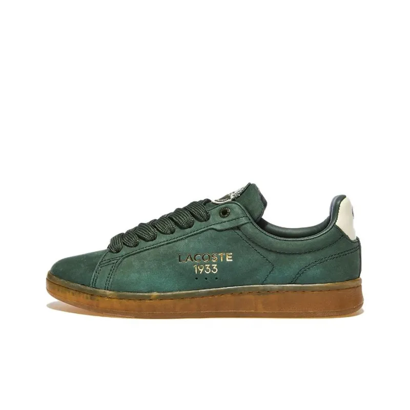 LACOSTE Abrasion Resistant Low Top Skateboard Shoes Women's Green-0