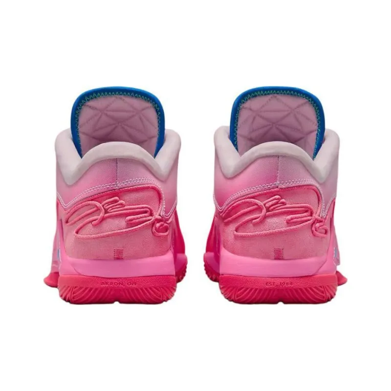 Nike LeBron 22 Anti Slip Wear Resistant Low Top Basketball Shoes Men's Pink-3