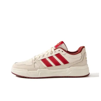 Adidas LITE BALLER Anti Slip Wear Resistant Low Top Skateboard Shoes Unisex Beige Red