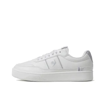 Le Coq Sportif Anti Slip Wear Resistant Low Top Tennis Shoes Unisex Gray