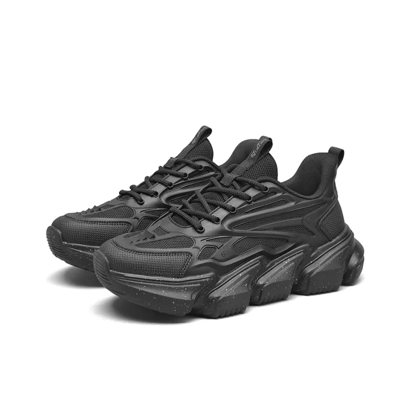 TCELLARS Slip Resistant, Abrasion Resistant, Lightweight, Height Increasing Low Top Chunky Sneakers Men's-10