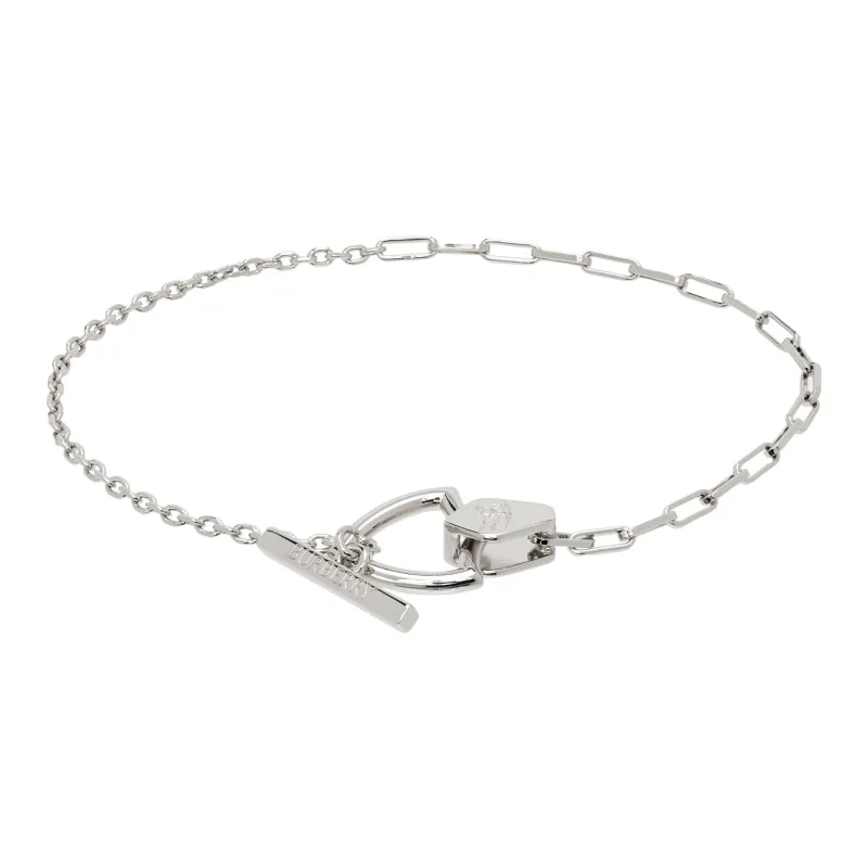 Burberry Palladium Brass Bracelets Men's Silver-0