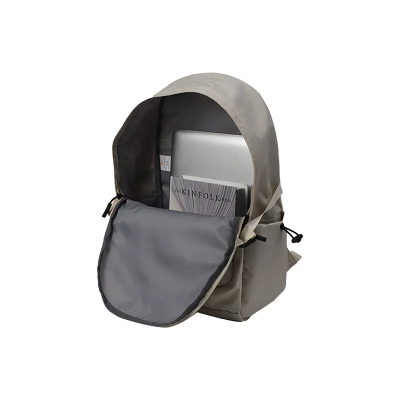 361° Polyester Backpack Travel Bag Storage Bag Regular Unisex Black/Ecru-5