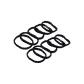 Black Braid Hair Tie 10-Pack