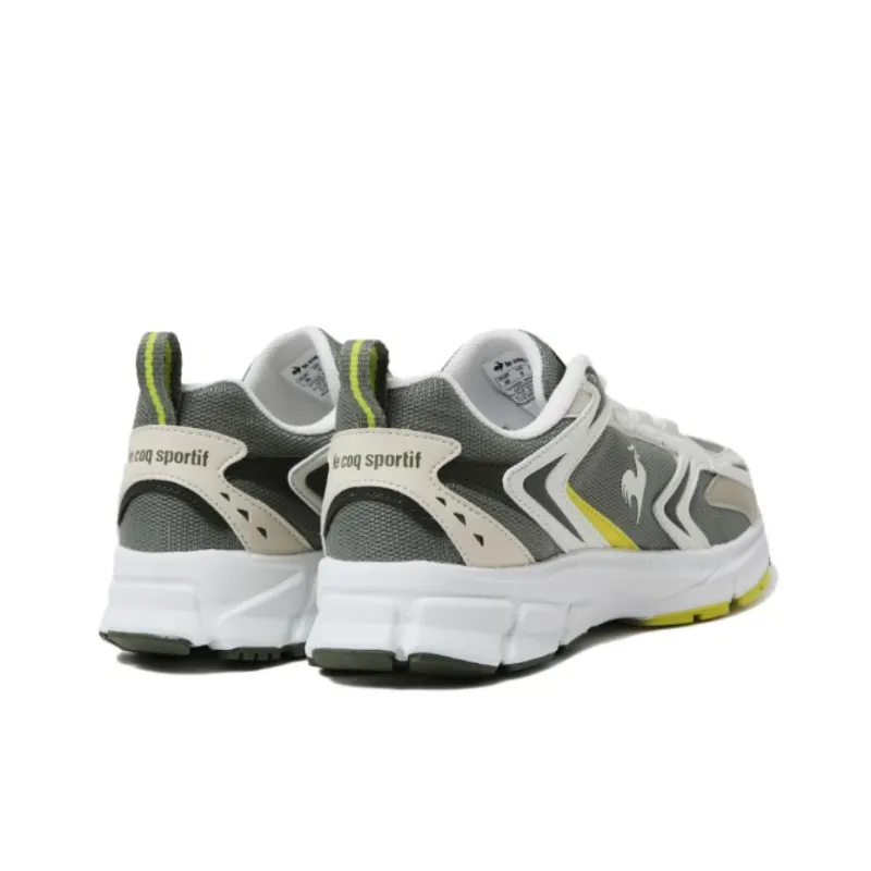 Le Coq Sportif Wear resistant And Lightweight Low Top Casual Running Shoes Unisex Gray White-2