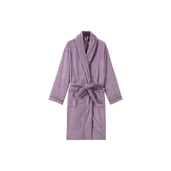 H YXIANG Pajama Robe Women's Pink Purple