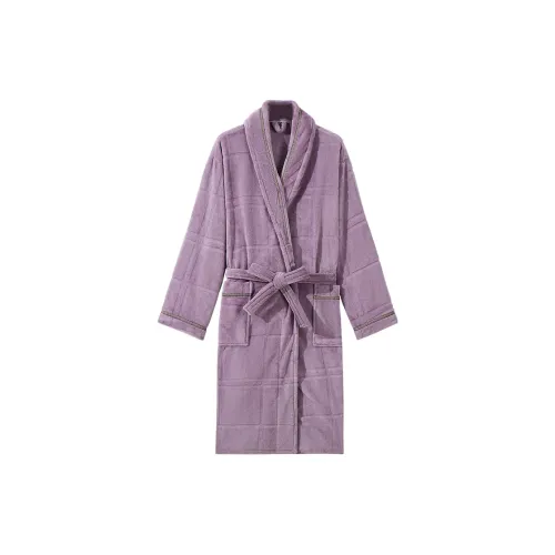 H YXIANG Pajama Robe Women's Pink Purple