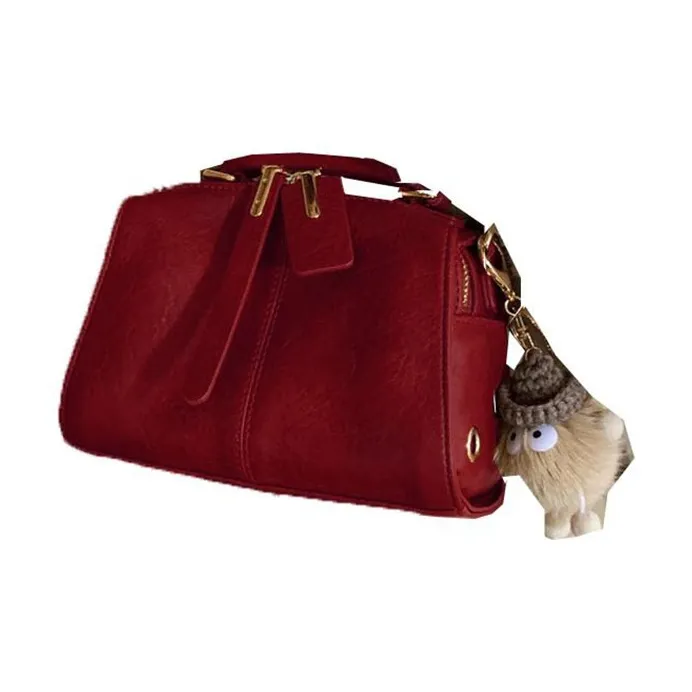 BEMIX PETS PU Shoulder Bag, Crossbody Bag Medium Size Women's Red-0