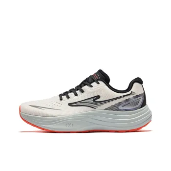 Erke Smocking Cushioning Rebound Low Top Training Running Shoes Men's Microcrystal White Jet Black